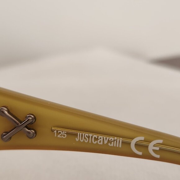 JUST CAVALLI WOMAN SUNGLASSES RECTANGULAR  BURGUNDY RED FRAME JC140S SIZE 64 15 - Picture 5 of 10